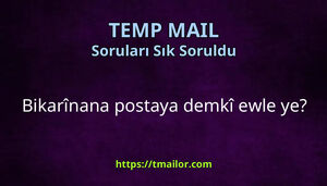 Bikarînana postaya demkî ewle ye