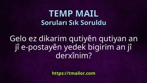 Gelo ez dikarim qutiyên qutiyan an jî e-postayên yedek bigirim an jî derxînim