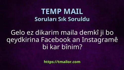 Gelo ez dikarim maila demkî ji bo qeydkirina Facebook an Instagramê bi kar bînim