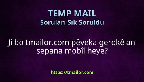 Ji bo tmailorcom pêveka gerokê an sepana mobîl heye