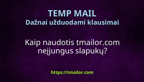 Kaip naudotis tmailorcom neįjungus slapukų