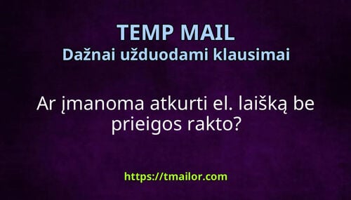 Ar įmanoma atkurti el laišką be prieigos rakto