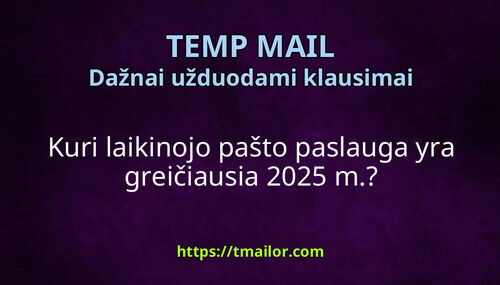 Kuri laikinojo pašto paslauga yra greičiausia 2025 m