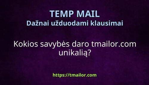 Kokios savybės daro tmailorcom unikalią
