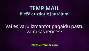 Vai es varu izmantot pagaidu pastu vairākās ierīcēs