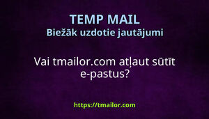 Vai tmailorcom atļaut sūtīt e-pastus