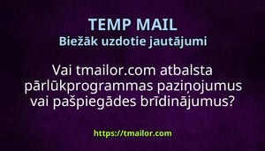 Vai tmailorcom atbalsta pārlūkprogrammas paziņojumus vai pašpiegādes brīdinājumus