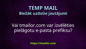 Vai tmailorcom var izvēlēties pielāgotu e-pasta prefiksu