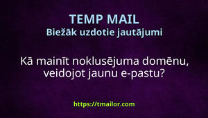 Kā mainīt noklusējuma domēnu veidojot jaunu e-pastu