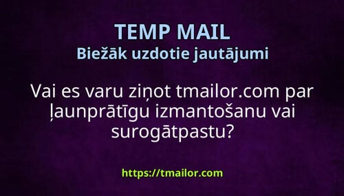 Vai es varu ziņot tmailorcom par ļaunprātīgu izmantošanu vai surogātpastu