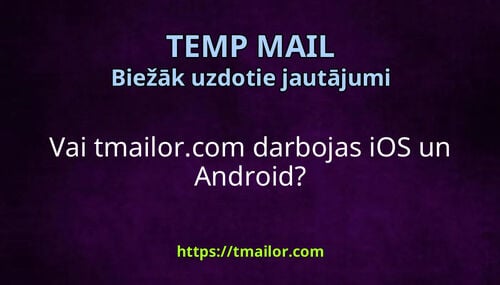 Vai tmailorcom darbojas iOS un Android