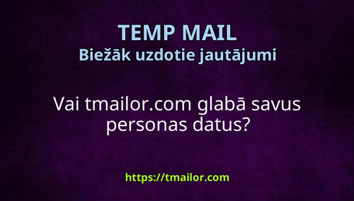 Vai tmailorcom glabā savus personas datus