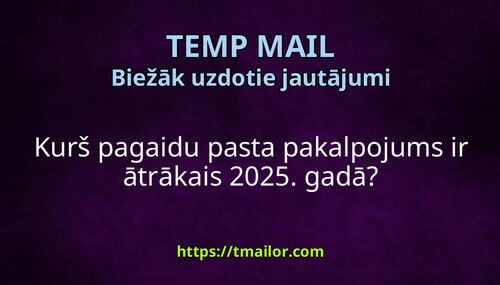 Kurš pagaidu pasta pakalpojums ir ātrākais 2025 gadā