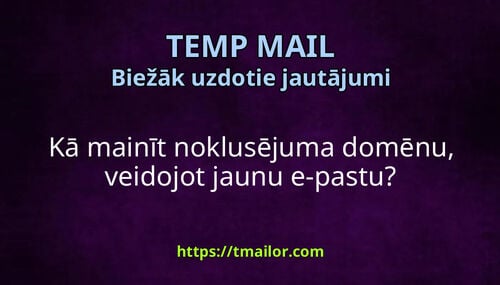 Kā mainīt noklusējuma domēnu veidojot jaunu e-pastu