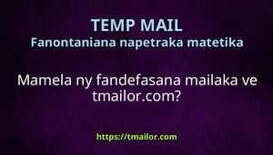 Mamela ny fandefasana mailaka ve tmailorcom