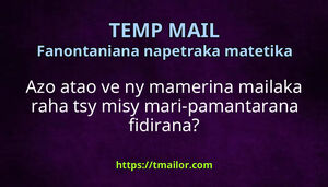Azo atao ve ny mamerina mailaka raha tsy misy mari-pamantarana fidirana