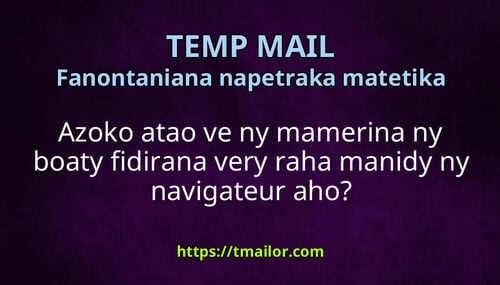 Azoko atao ve ny mamerina ny boaty fidirana very raha manidy ny navigateur aho