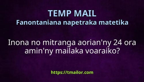 Inona no mitranga aorianny 24 ora aminny mailaka voaraiko