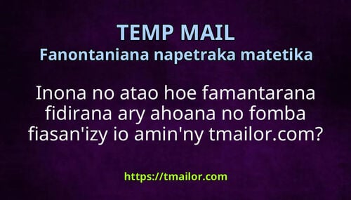 Inona no atao hoe famantarana fidirana ary ahoana no fomba fiasanizy io aminny tmailorcom