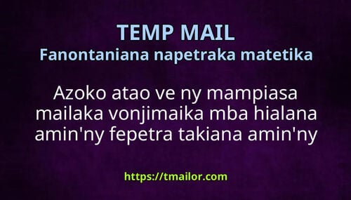 Azoko atao ve ny mampiasa mailaka vonjimaika mba hialana aminny fepetra takiana aminny fisoratana anarana aminny mailaka