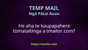 He aha te kaupapahere tūmataitinga a tmailorcom