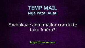 E whakaae ana tmailorcom ki te tuku īmēra