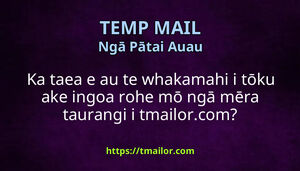 Ka taea e au te whakamahi i tōku ake ingoa rohe mō ngā mēra taurangi i tmailorcom