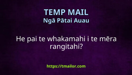 He pai te whakamahi i te mēra rangitahi
