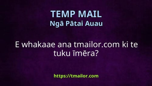 E whakaae ana tmailorcom ki te tuku īmēra
