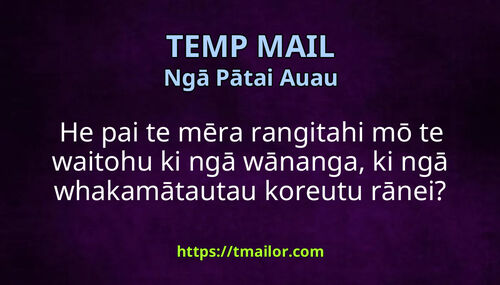 He pai te mēra rangitahi mō te waitohu ki ngā wānanga ki ngā whakamātautau koreutu rānei