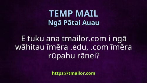 E tuku ana tmailorcom i ngā wāhitau īmēra edu com īmēra rūpahu rānei