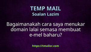 Bagaimanakah cara saya menukar domain lalai semasa membuat e-mel baharu