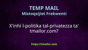 Xinhi l-politika tal-privatezza ta tmailorcom