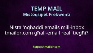 Nista ngħaddi emails mill-inbox tmailorcom għall-email reali tiegħi