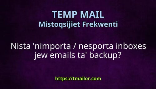 Nista nimporta nesporta inboxes jew emails ta backup