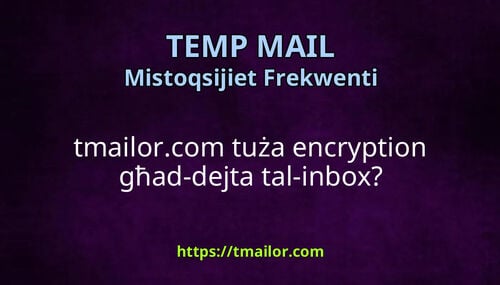 tmailorcom tuża encryption għad-dejta tal-inbox