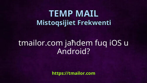 tmailorcom jaħdem fuq iOS u Android