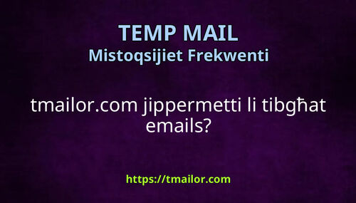 tmailorcom jippermetti li tibgħat emails
