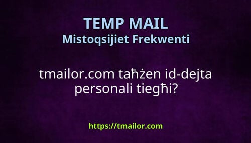 tmailorcom taħżen id-dejta personali tiegħi