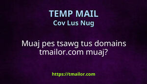 Muaj pes tsawg tus domains tmailorcom muaj