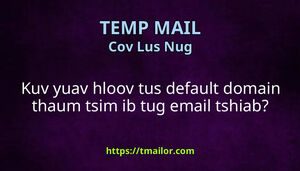 Kuv yuav hloov tus default domain thaum tsim ib tug email tshiab