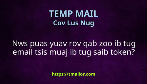 Nws puas yuav rov qab zoo ib tug email tsis muaj ib tug saib token
