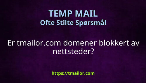 Er tmailorcom domener blokkert av nettsteder