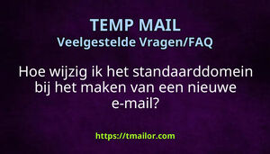Hoe wijzig ik het standaarddomein bij het maken van een nieuwe e-mail