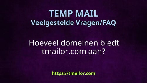 Hoeveel domeinen biedt tmailorcom aan