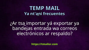 Ar tsa importar yá exportar ya bandejas entrada wa correos electrónicos ar respaldo