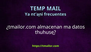 tmailorcom almacenan ma datos thuhuse