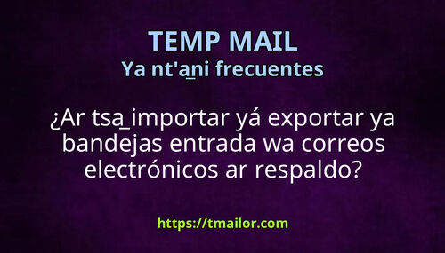 Ar tsa importar yá exportar ya bandejas entrada wa correos electrónicos ar respaldo