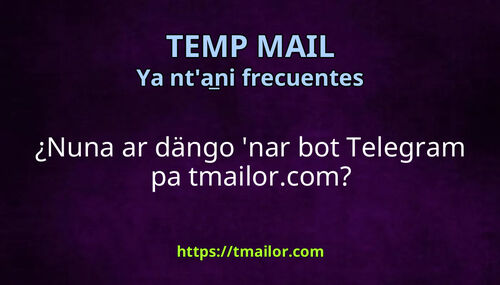 Nuna ar dängo nar bot Telegram pa tmailorcom