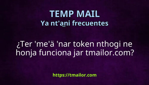 Ter meä nar token nthogi ne honja funciona jar tmailorcom